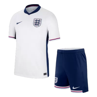 Kids England Home Soccer Jersey Kits(Jersey+Shorts) 2024 - worldjerseyshop