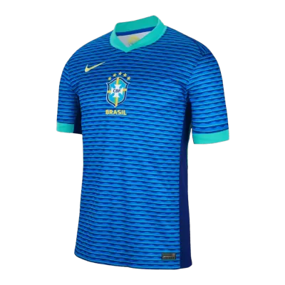 Men's Brazil Away Soccer Short Sleeves Jersey 2024 - worldjerseyshop