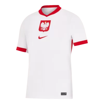 Men's Poland Home Soccer Short Sleeves Jersey 2024 - worldjerseyshop