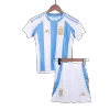 Kids Argentina Home Soccer Jersey Kits(Jersey+Shorts) 2024 - worldjerseyshop