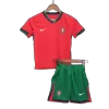 Kids Portugal Home Soccer Jersey Kits(Jersey+Shorts) 2024 - worldjerseyshop