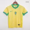 Kids Brazil Whole Kits Home Soccer Kit (Jersey+Shorts+Sock） 2024 - worldjerseyshop