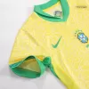 Kids's Brazil Home Soccer Whole Kits(Jerseys+Shorts+Socks) 2024 - worldjerseyshop