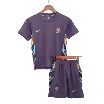 Kids England Away Soccer Jersey Kits(Jersey+Shorts) 2024 - worldjerseyshop