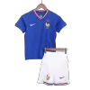 Kids France Home Soccer Jersey Kits(Jersey+Shorts) 2024 - worldjerseyshop