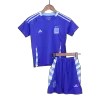 Kids Argentina Away Soccer Jersey Kits(Jersey+Shorts) 2024 - worldjerseyshop