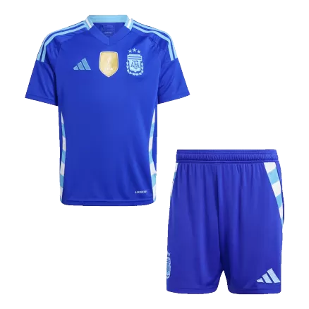 Kids Argentina Away Soccer Jersey Kits(Jersey+Shorts) 2024 - worldjerseyshop