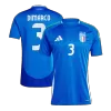 Men's Italy DIMARCO #3 Home Soccer Short Sleeves Jersey 2024 - worldjerseyshop