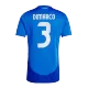 Men's Italy DIMARCO #3 Home Soccer Short Sleeves Jersey 2024 - worldjerseyshop