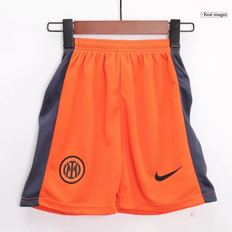 Kids Inter Milan Third Away Soccer Jersey Kits(Jersey+Shorts) 2023/24 - worldjerseyshop
