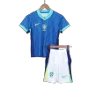 Kids Brazil Away Soccer Jersey Kits(Jersey+Shorts) 2024 - worldjerseyshop