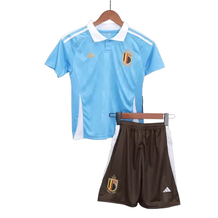 Kids Belgium Away Soccer Jersey Kits(Jersey+Shorts) 2024 - worldjerseyshop