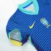 Kids Brazil Whole Kits Away Soccer Kit (Jersey+Shorts+Sock） 2024 - worldjerseyshop