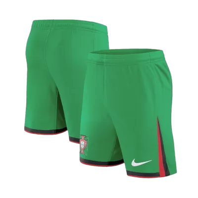 Men's Portugal Home Soccer Shorts 2024 - worldjerseyshop