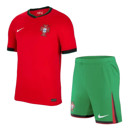 Men's Portugal Home Soccer Kit(Jersey+Shorts) 2024 - worldjerseyshop