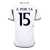 Men's Real Madrid A POR LA #15 Home Player Version Soccer Jersey 2023/24 - worldjerseyshop