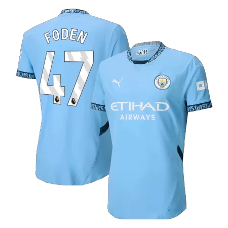 Men's Manchester City FODEN #47 Home Player Version Soccer Jersey 2024/25 - worldjerseyshop