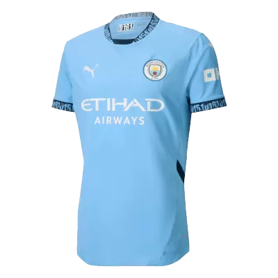 Men's Manchester City Home Player Version Soccer Jersey 2024/25 - worldjerseyshop