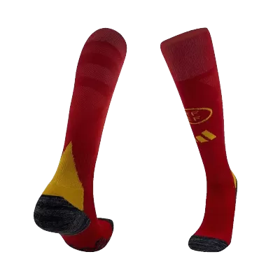 Men's Spain Home Soccer Socks 2024 - worldjerseyshop