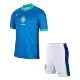 Men's Brazil Away Soccer Kit(Jersey+Shorts) 2024 - worldjerseyshop