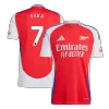 Men's Arsenal SAKA #7 Home Soccer Short Sleeves Jersey 2024/25 - worldjerseyshop