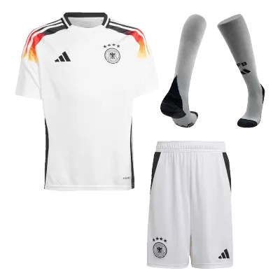 Kids's Germany Home Soccer Whole Kits(Jerseys+Shorts+Socks) 2024 - worldjerseyshop