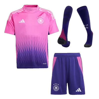 Kids's Germany Away Soccer Whole Kits(Jerseys+Shorts+Socks) 2024 - worldjerseyshop