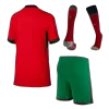 Kids Portugal Whole Kits Home Soccer Kit (Jersey+Shorts+Sock） 2024 - worldjerseyshop