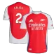 Men's Arsenal SALIBA #2 Home Player Version Soccer Jersey 2024/25 - worldjerseyshop