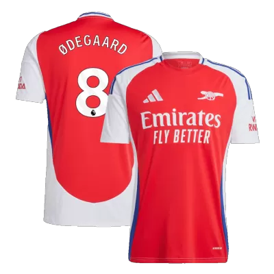 Men's Arsenal ØDEGAARD #8 Home Soccer Short Sleeves Jersey 2024/25 - worldjerseyshop