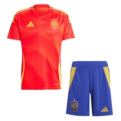 Men's Spain Home Soccer Kit(Jersey+Shorts) 2024 - worldjerseyshop