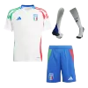 Kids Italy Whole Kits Away Soccer Kit (Jersey+Shorts+Sock） 2024 - worldjerseyshop