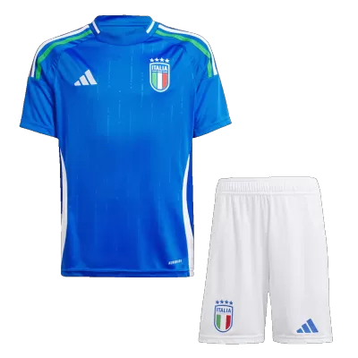 Kids Italy Home Soccer Jersey Kits(Jersey+Shorts) 2024 - worldjerseyshop