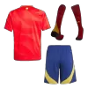 Kids Spain Whole Kits Home Soccer Kit (Jersey+Shorts+Sock） 2024 - worldjerseyshop