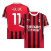 Men's AC Milan PULISIC #11 Home Soccer Short Sleeves Jersey 2024/25 - worldjerseyshop