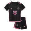 Kids Inter Miami CF Whole Kits Away Soccer Kit (Jersey+Shorts+Sock） 2024 - worldjerseyshop