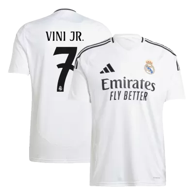 Men's Real Madrid VINI JR. #7 Home Soccer Short Sleeves Jersey 2024/25 - worldjerseyshop