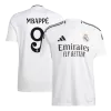 Men's Real Madrid MBAPPÉ #9 Home Soccer Short Sleeves Jersey 2024/25 - worldjerseyshop