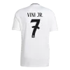 Men's Real Madrid VINI JR. #7 Home Soccer Short Sleeves Jersey 2024/25 - worldjerseyshop