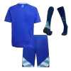 Kids Argentina Whole Kits Away Soccer Kit (Jersey+Shorts+Sock） 2024 - worldjerseyshop