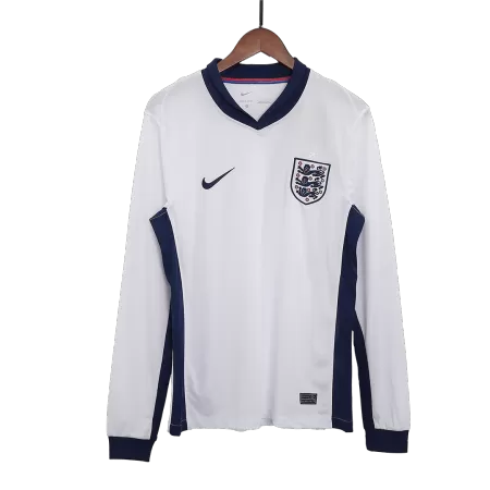 Men's England Home Soccer Long Sleeves Jersey 2024 - worldjerseyshop