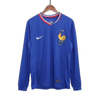 Men's France Home Soccer Long Sleeves Jersey 2024 - worldjerseyshop