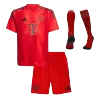 Kids Bayern Munich Whole Kits Home Soccer Kit (Jersey+Shorts+Sock） 2024/25 - worldjerseyshop