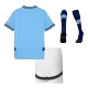 Kids Manchester City Whole Kits Home Soccer Kit (Jersey+Shorts+Sock） 2024/25 - worldjerseyshop
