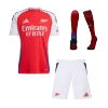 Men's Arsenal Home Soccer Whole Kits(Jerseys+Shorts+Socks) 2024/25 - worldjerseyshop