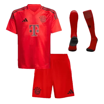 Kids's Bayern Munich Home Soccer Whole Kits(Jerseys+Shorts+Socks) 2024/25 - worldjerseyshop