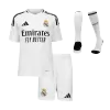 Kids's Real Madrid Home Soccer Whole Kits(Jerseys+Shorts+Socks) 2024/25 - worldjerseyshop