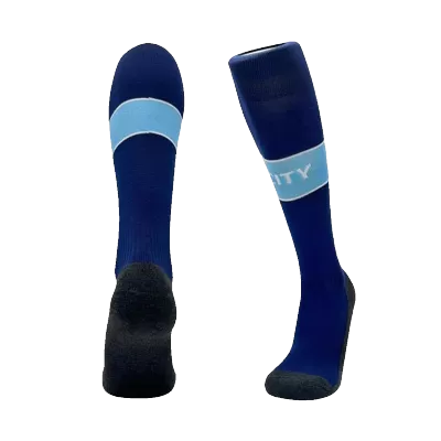 Men's Manchester City Home Soccer Socks 2024/25 - worldjerseyshop