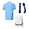 Men's Manchester City Home Soccer Whole Kits(Jerseys+Shorts+Socks) 2024/25 - worldjerseyshop