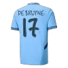 Men's Manchester City DE BRUYNE #17 Home Soccer Short Sleeves Jersey 2024/25-UCL - worldjerseyshop